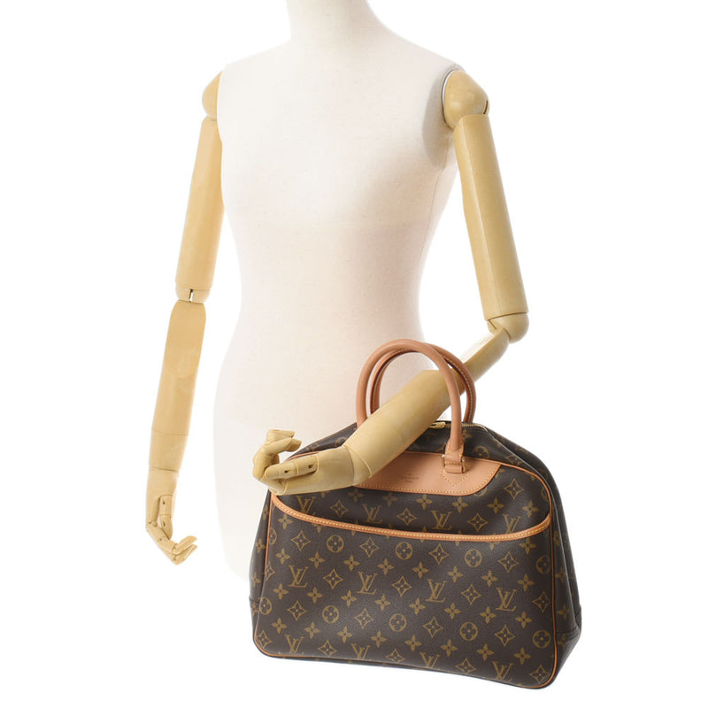 LOUIS VUITTON ルイヴィトン モノグラム ドーヴィル ブラウン M47270 ユニセックス モノグラムキャンバス ハンドバッグ ABランク 中古 銀蔵