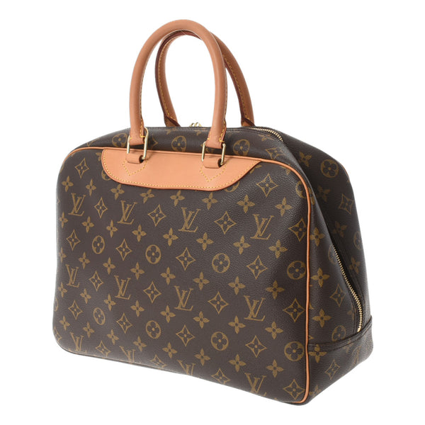 LOUIS VUITTON ルイヴィトン モノグラム ドーヴィル ブラウン M47270 ユニセックス モノグラムキャンバス ハンドバッグ ABランク 中古 銀蔵