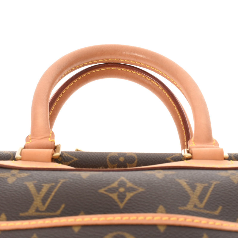 LOUIS VUITTON ルイヴィトン モノグラム ドーヴィル ブラウン M47270 ユニセックス モノグラムキャンバス ハンドバッグ ABランク 中古 銀蔵