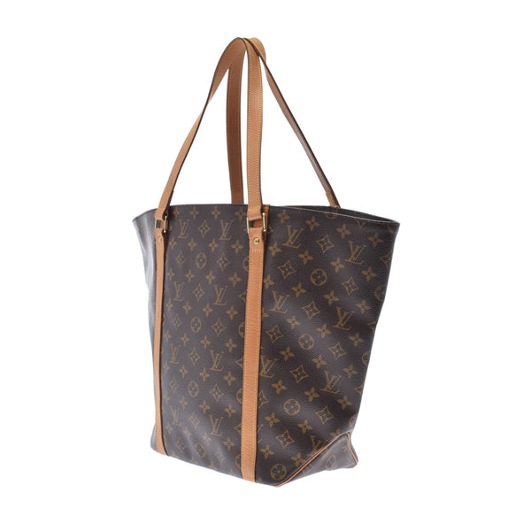 LOUIS VUITTON ルイヴィトン モノグラム サックショッピング ブラウン M51108 ユニセックス モノグラムキャンバス トートバッグ ABランク 中古 銀蔵