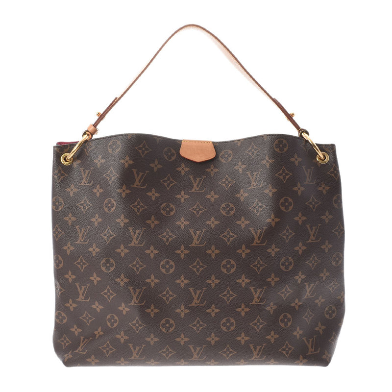 LOUIS VUITTON Louis Vuitton Monogram Grace Full MM Pivowanne M43703 Ladies Monogram Canvas Shoulder Bag AB Rank Used Ginzo