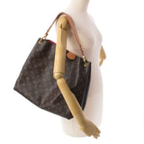 LOUIS VUITTON Louis Vuitton Monogram Grace Full MM Pivowanne M43703 Ladies Monogram Canvas Shoulder Bag AB Rank Used Ginzo