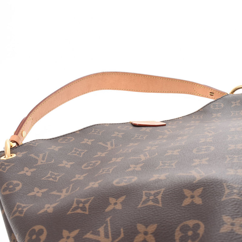 LOUIS VUITTON Louis Vuitton Monogram Grace Full MM Pivowanne M43703 Ladies Monogram Canvas Shoulder Bag AB Rank Used Ginzo