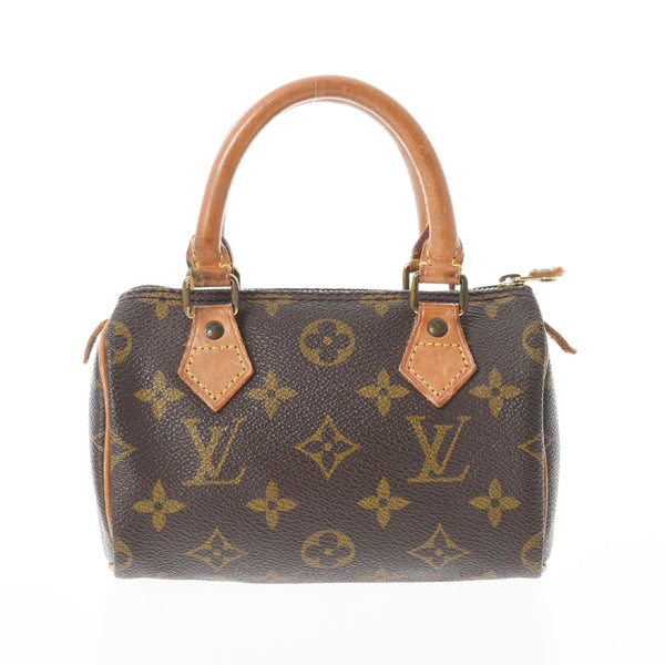 LOUIS VUITTON ルイヴィトン モノグラム ミニスピーディ ブラウン M41534 レディース モノグラムキャンバス ハンドバッグ Bランク 中古 銀蔵