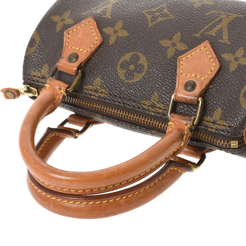 路易威顿路易斯·维顿（Louis Vuitton）Monogram Minogry Speedy Brown M41534女士会标帆布手提包B等级二手Ginzo