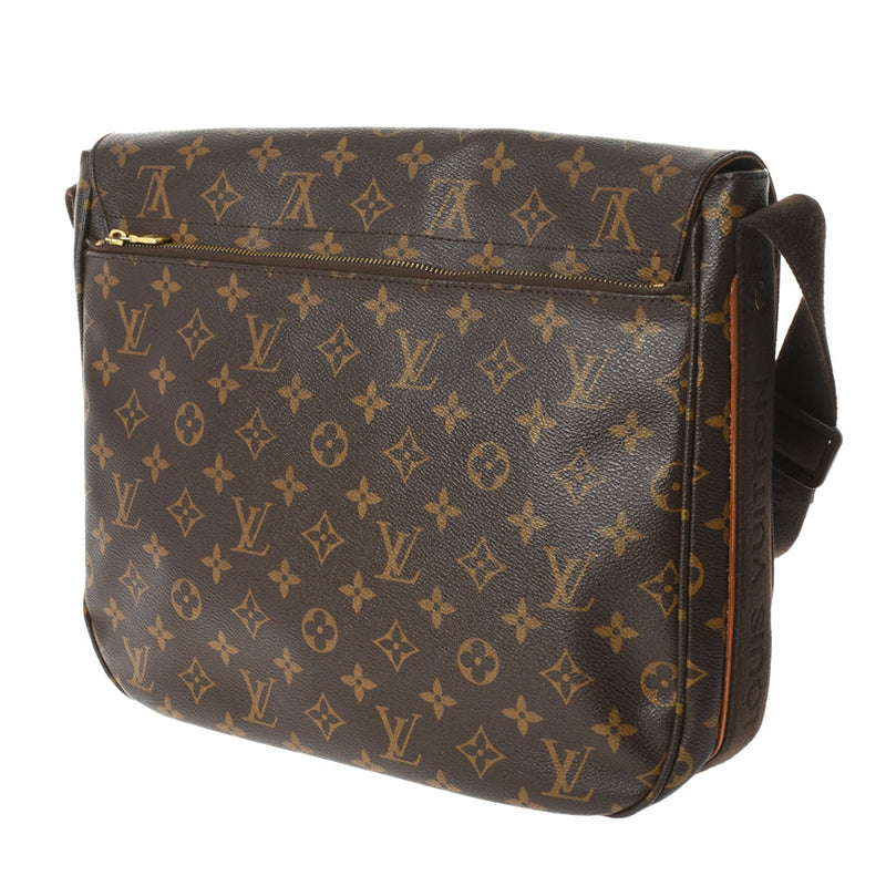 路易威顿路易·维顿（Louis Vuitton）路易威登（Louis Vuitton）会标使者MM Bobour Brown M97038女用式会标帆布帆布皮革肩带ab ab rank rank use ginzo