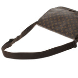 路易威顿路易·维顿（Louis Vuitton）路易威登（Louis Vuitton）会标使者MM Bobour Brown M97038女用式会标帆布帆布皮革肩带ab ab rank rank use ginzo