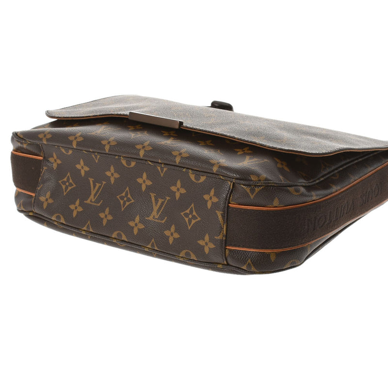 路易威顿路易·维顿（Louis Vuitton）路易威登（Louis Vuitton）会标使者MM Bobour Brown M97038女用式会标帆布帆布皮革肩带ab ab rank rank use ginzo