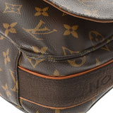 路易威顿路易·维顿（Louis Vuitton）路易威登（Louis Vuitton）会标使者MM Bobour Brown M97038女用式会标帆布帆布皮革肩带ab ab rank rank use ginzo