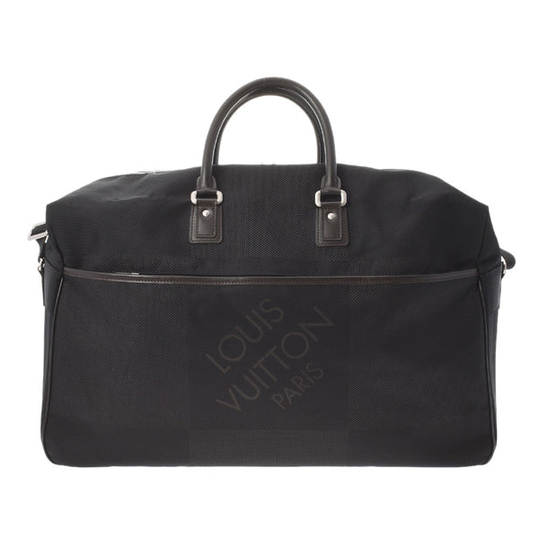 LOUIS VUITTON Louis Vuitton Damier Jean Albatros Black M93601 Men's Damie Gean Canvas Boston Bag A Rank used Ginzo