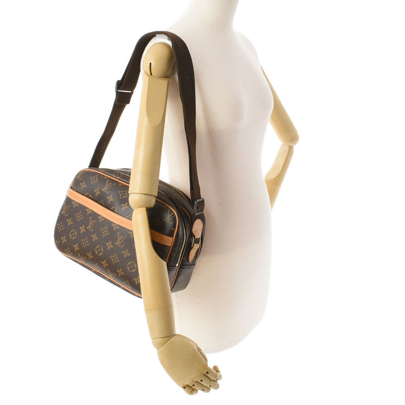 LOUIS VUITTON Louis Vuitton Monogram Reporter PM Brown M45254 Unisex Monogram Canvas Shoulder Bag B Rank Used Ginzo