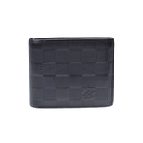 LOUIS VUITTON Louis Vuitton Damier Anfini Portofoyuy Marco NM M63334 Men's Leather Bi -Fold Wallet B Rank Used Ginzo