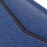 LOUIS VUITTON Louis Vuitton Taiga Organa Izadu Posh Pass Case Cobalt M30551 Unisex Leather Card Case AB Rank Used Ginzo