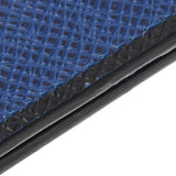 LOUIS VUITTON Louis Vuitton Taiga Organa Izadu Posh Pass Case Cobalt M30551 Unisex Leather Card Case AB Rank Used Ginzo