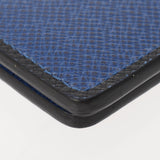 LOUIS VUITTON Louis Vuitton Taiga Organa Izadu Posh Pass Case Cobalt M30551 Unisex Leather Card Case AB Rank Used Ginzo