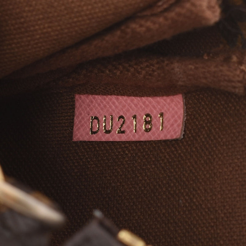 路易威顿路易·维顿（Louis Vuitton）路易威登（Louis Vuitton）会标迷你PIP保存加速器棕色M60290女士会标帆布帆布附件袋ab ab rank under ginzo