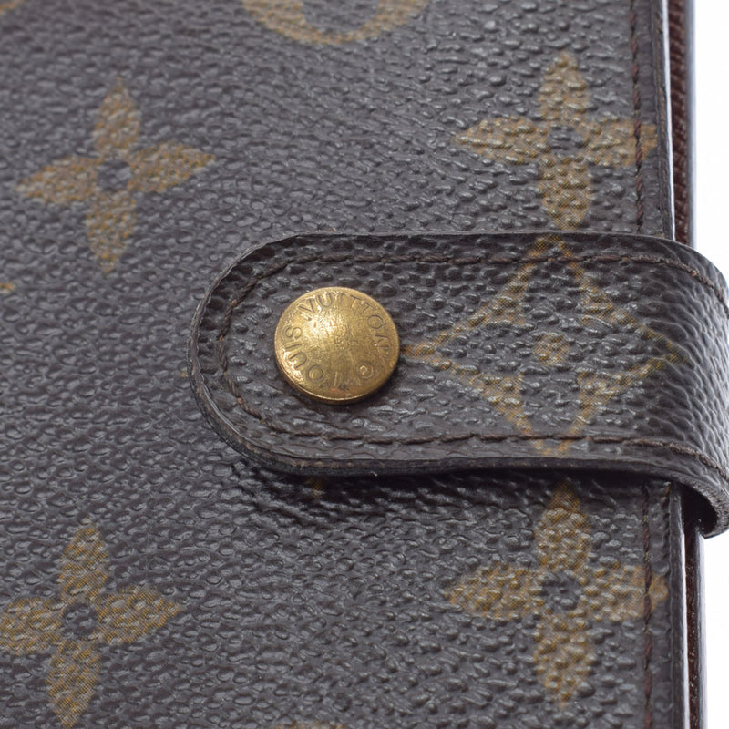 LOUIS VUITTON Louis Vuitton Monogram Compact Zip Brown M61667 Unisex Monogram Canvas Bi -Fold Wallet B Rank Used Ginzo