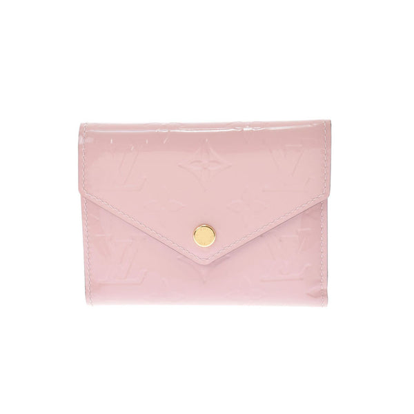 路易威顿路易斯·威特顿Verni Portofoyille Victorine Rose Ballerine M62428男女通用会标Monogram verni Square Wallet AB RANK RANS RANS二手Ginzo