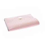 LOUIS VUITTON Louis Vuitton Verni Portofoyille Victorine Rose Ballerine M62428 Unisex Monogram Verni Square Wallet AB Rank Used Ginzo