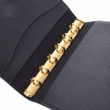 CHANEL Chanel Coco Mark Black Gold Bracket Unisex Cabia Skin Notebook Cover A Rank used Ginzo