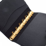 CHANEL Chanel Coco Mark Black Gold Bracket Unisex Cabia Skin Notebook Cover A Rank used Ginzo