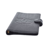 CHANEL Chanel Coco Mark Black Gold Bracket Unisex Cabia Skin Notebook Cover A Rank used Ginzo