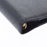 CHANEL Chanel Coco Mark Black Gold Bracket Unisex Cabia Skin Notebook Cover A Rank used Ginzo