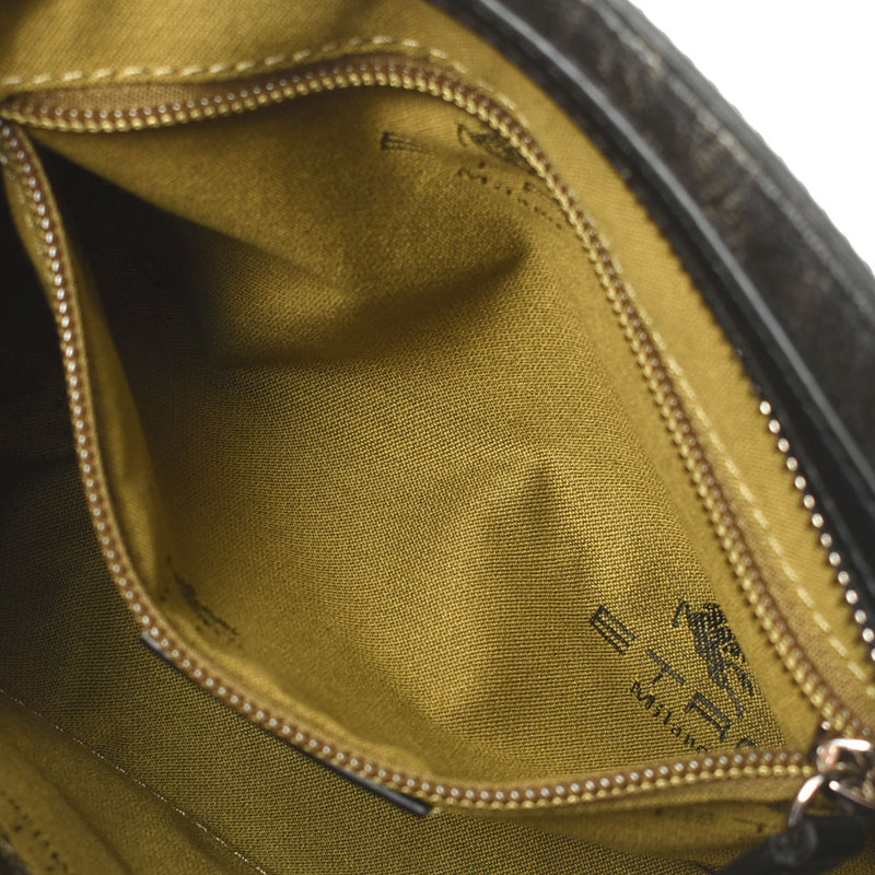 [母亲节50,000或更少] Ginzo使用Etro Etrapay的图案OH810黑色PVC肩带