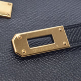 HERMES エルメス ケリー ウォレット  黒 ゴールド金具 D刻印(2019年頃) レディース エプソン 長財布 Aランク 中古 銀蔵