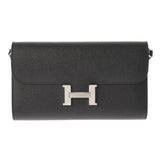 HERMES Hermes Constance Long Wallet Tougo Black Paladium Bracket Y engraved (around 2020) Ladies Vo Epson Long Wallet New Federation Ginzo