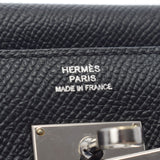 HERMES Hermes Kelly Wallet Black Paladium Bracket T (around 2015) Unisex Vo Epson Long Wallet B Rank Used Ginzo