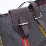 HERMES Hermes Jumping Cabas Gray/Red/Yellow/Blue Silver Bracket □ K -engraved (around 2007) Unisex Towalkazak Tote Bag B Rank used Ginzo