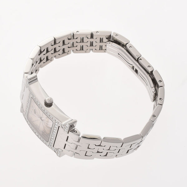 爱马仕爱马仕（Hermes H）观看lambusis bezel diamond hh1.230女士SS观看石英白色表盘