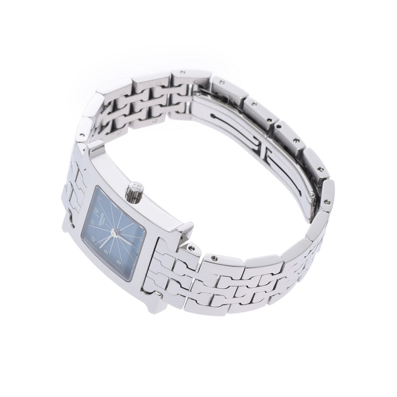 HERMES HERMES LAMBUSIS HH1.210女士SS Watch Quartz Blue Dial A等级使用Ginzo