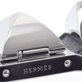 HERMES エルメス メドール  ME3.210 レディース SS/革 腕時計 クオーツ シルバー文字盤 Aランク 中古 銀蔵