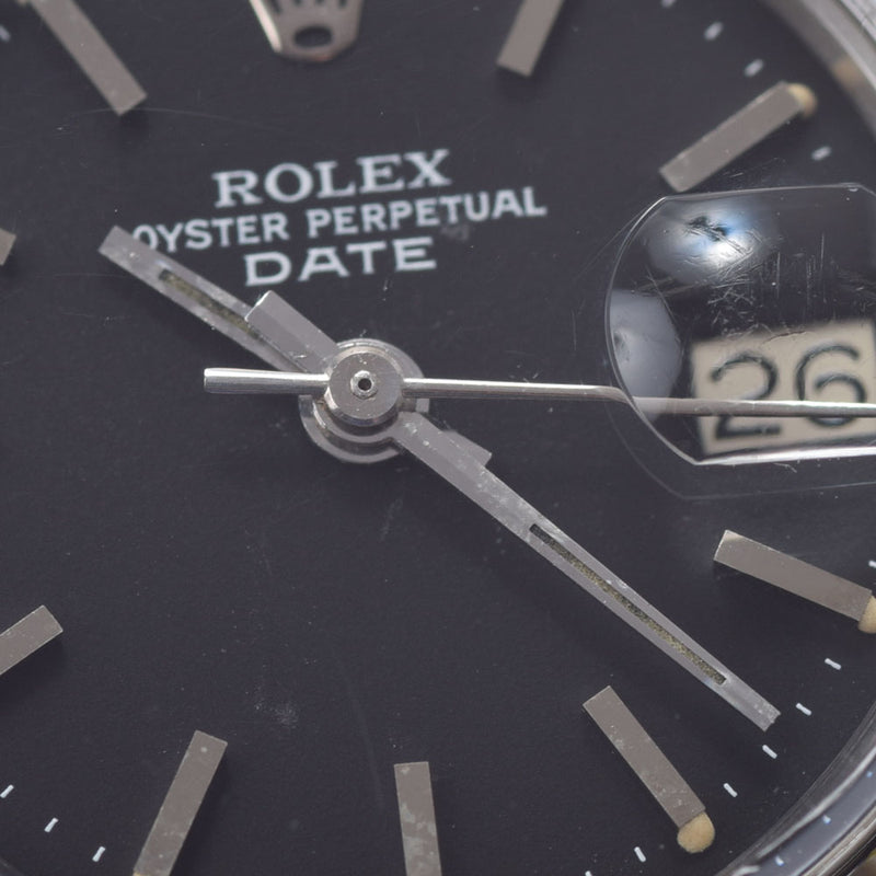 ROLEX Rolex Oyster Petur Date Antique 6516 Ladies SS Watch Automatic Black Dial AB Rank used Ginzo