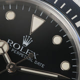 ROLEX Rolex Seed Weller Tritium Navy Besel 16600 Men's SS Watch Automatic Black Dial A Rank Used Ginzo