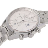 TAG HEUER Taghoier Carrella Chronograph Calibur 1887 CAR2111.BA0720 Men's SS Watch Automatic Wramed White Dial A Rank used Ginzo