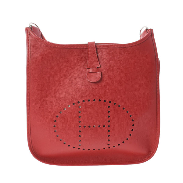 HERMES Hermes Evrin 3 PM Rouge Kazaac □ P engraved (around 2012) Ladies Vo Epson Shoulder Bag A Rank used Ginzo