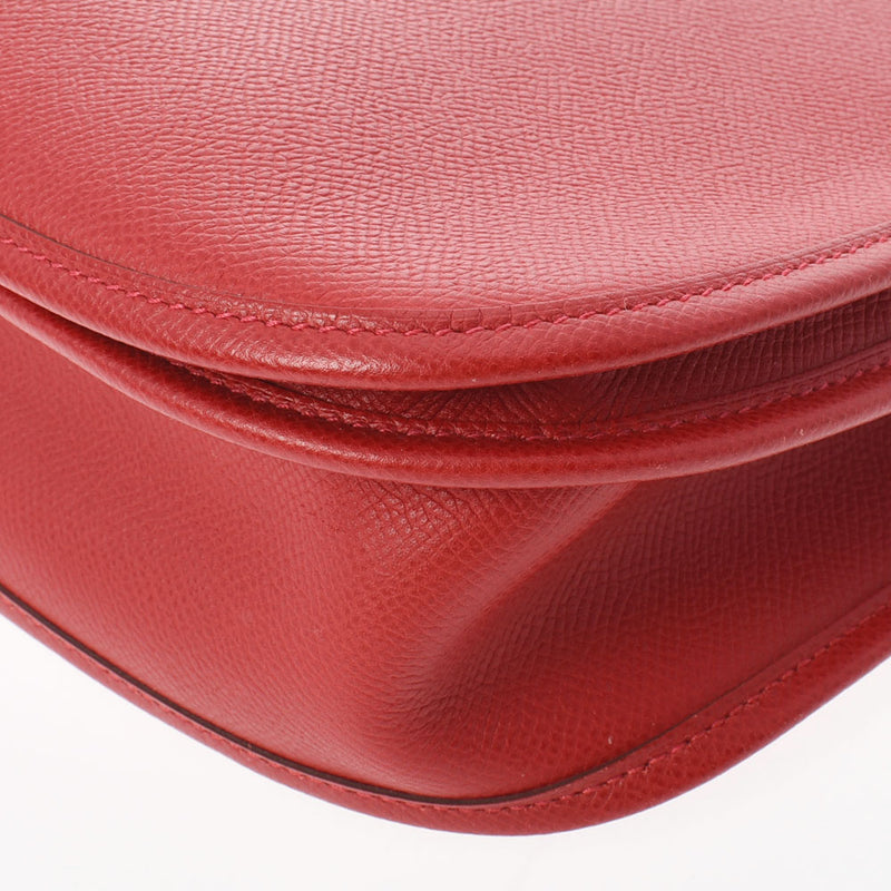 HERMES エルメス エヴリン3 PM ルージュカザック □P刻印(2012年頃) レディース ヴォーエプソン ショルダーバッグ Aランク 中古 銀蔵