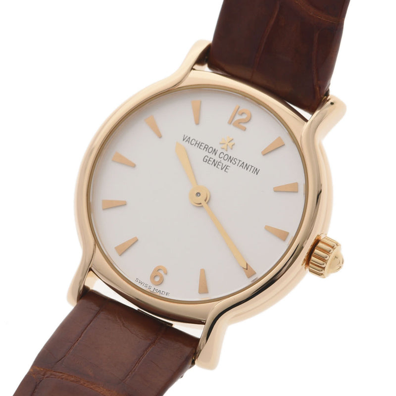 Vacheron Consantin Vacheron Constant 2 Hole Ladies YG Watch Hand -wound White Dial A Rank used Ginzo