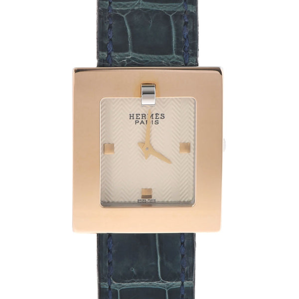 HERMES Hermes Belt Watch BE1.220 Ladies GP/SS/Nilocus Watch Quartz White Dial A Rank Used Ginzo