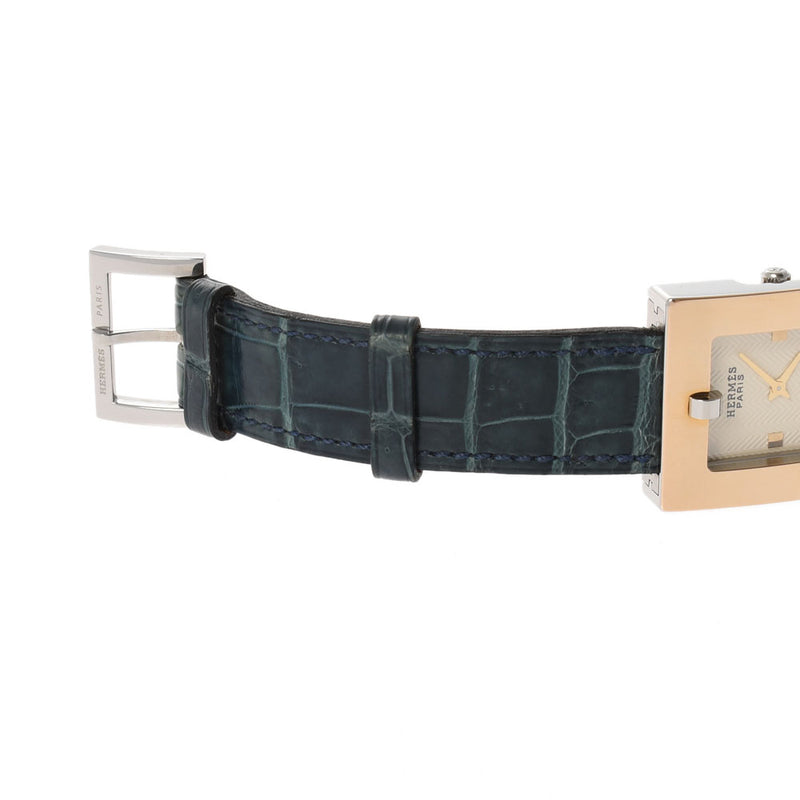 HERMES Hermes Belt Watch BE1.220 Ladies GP/SS/Nilocus Watch Quartz White Dial A Rank Used Ginzo