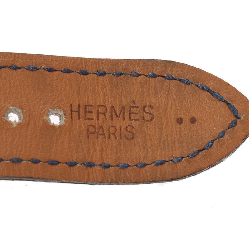 HERMES エルメス ベルトウォッチ BE1.220 レディース GP/SS/ニロティカス 腕時計 クオーツ 白文字盤 Aランク 中古 銀蔵