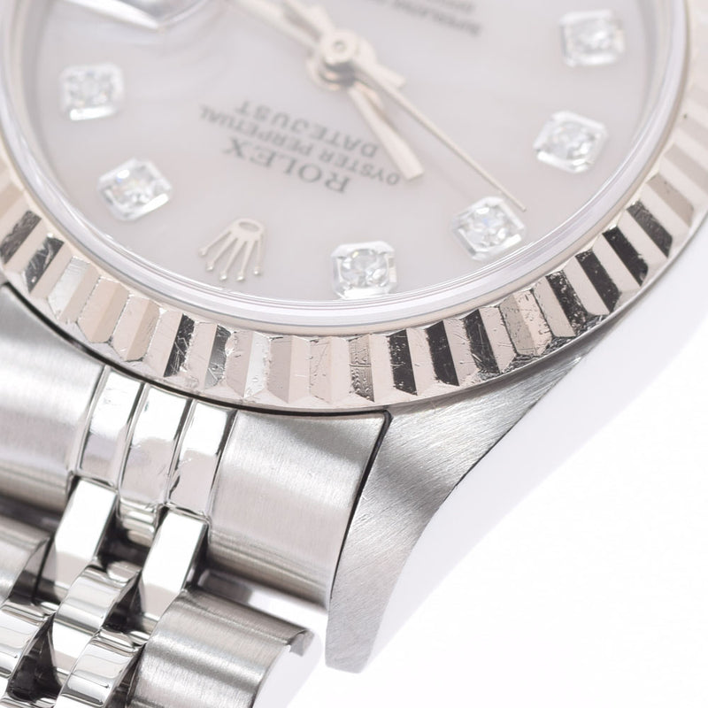 ROLEX Rolex Datejust 79174NG Ladies SS/WG Watch Automatic Wrap White Shell Dial A Rank Used Ginzo