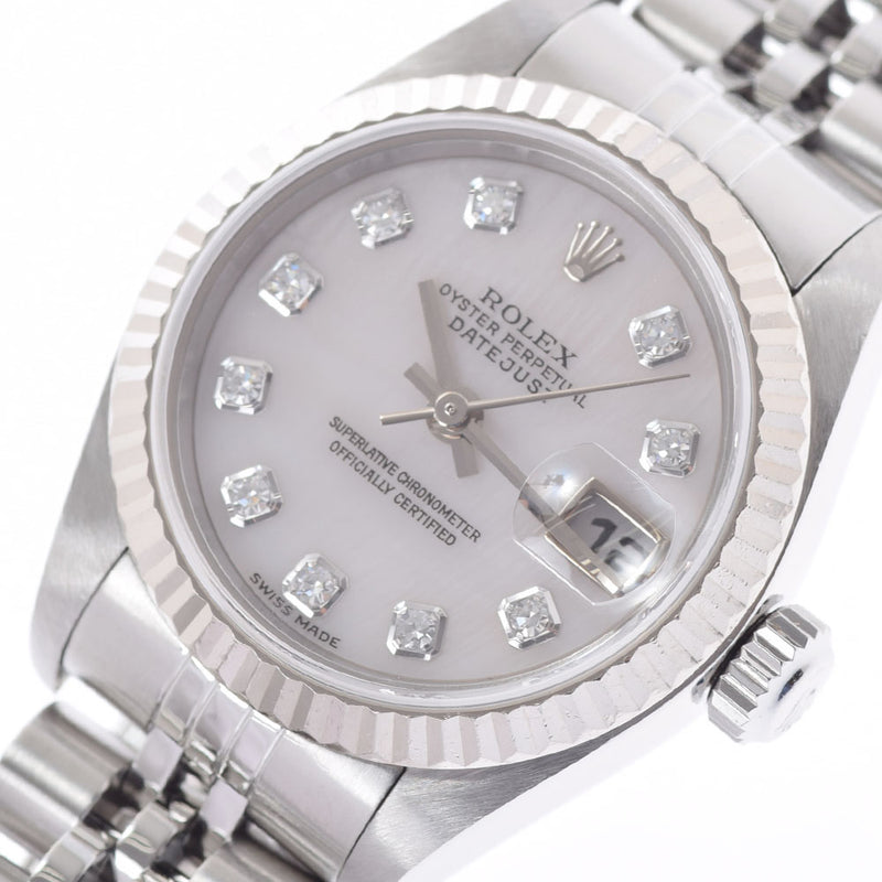 ROLEX Rolex Datejust 79174NG Ladies SS/WG Watch Automatic Wrap White Shell Dial A Rank Used Ginzo