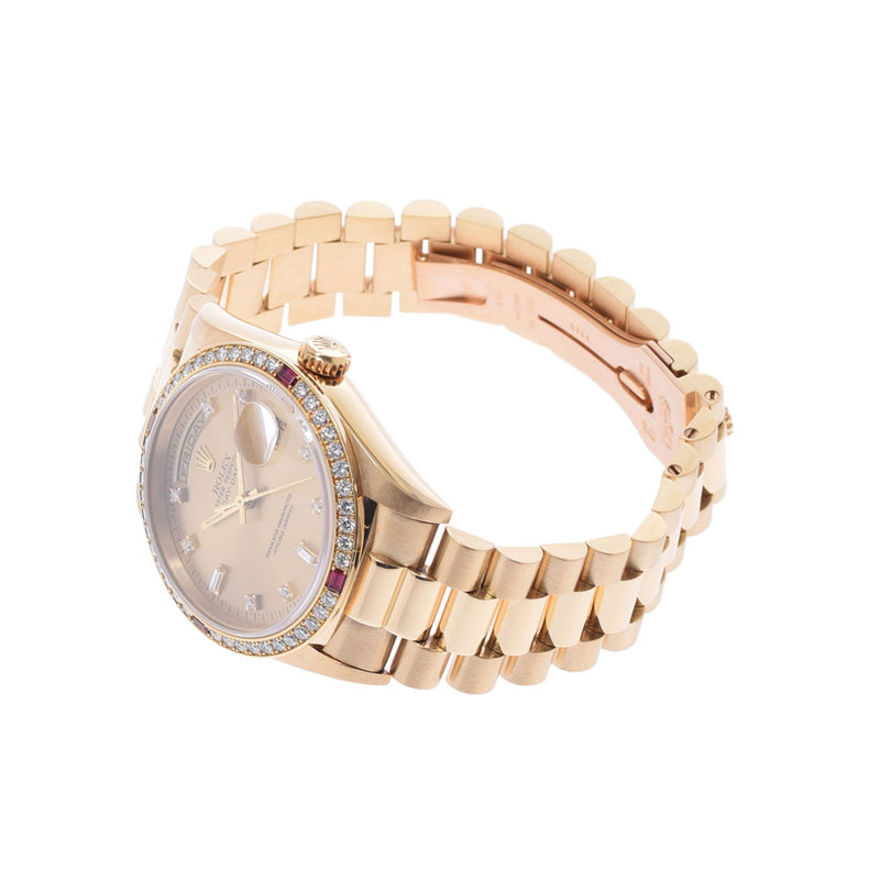 ロレックスデイデイト ベゼルダイヤ/4Pルビー メンズ 腕時計 18378A ROLEX 中古 – 銀蔵オンライン
