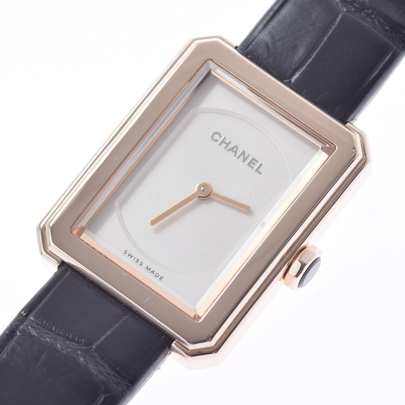 CHANEL Chanel Boy Friend H4886 Ladies PG/Leather Watch Quartz White Dial A Rank used Ginzo