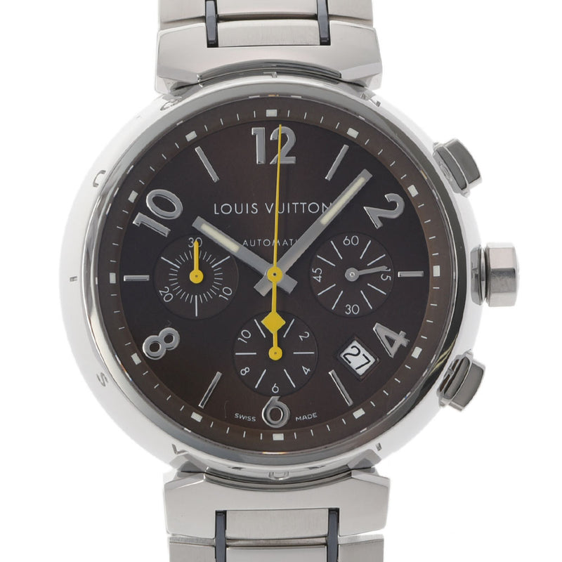 LOUIS VUITTON Tambour Chronograph men's watch, Brown (model Q1121)