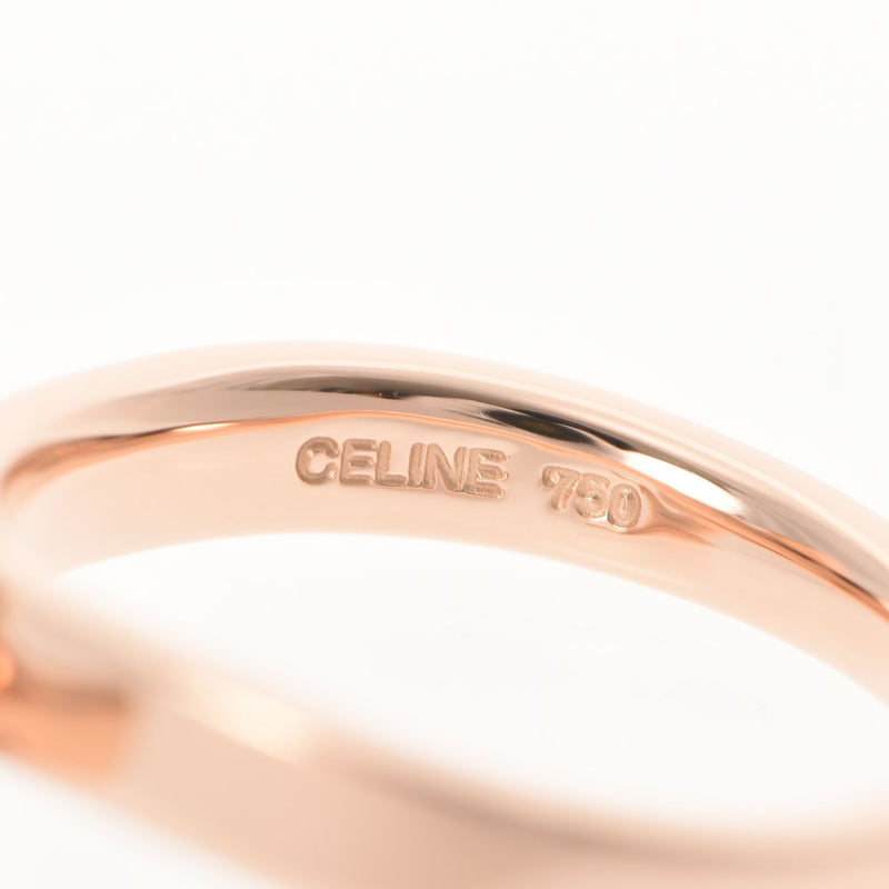 CELINE セリーヌ ダイヤ0.03ct 11号 レディース K18PG リング・指輪 Aランク 中古 銀蔵